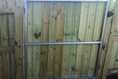 Reinforced wood gate