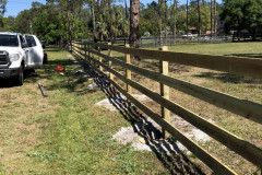 Wood fence