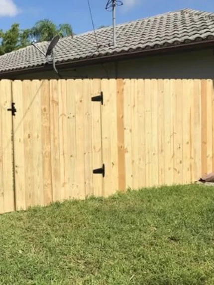 wooden fence and gate Wooden Fence And Gate